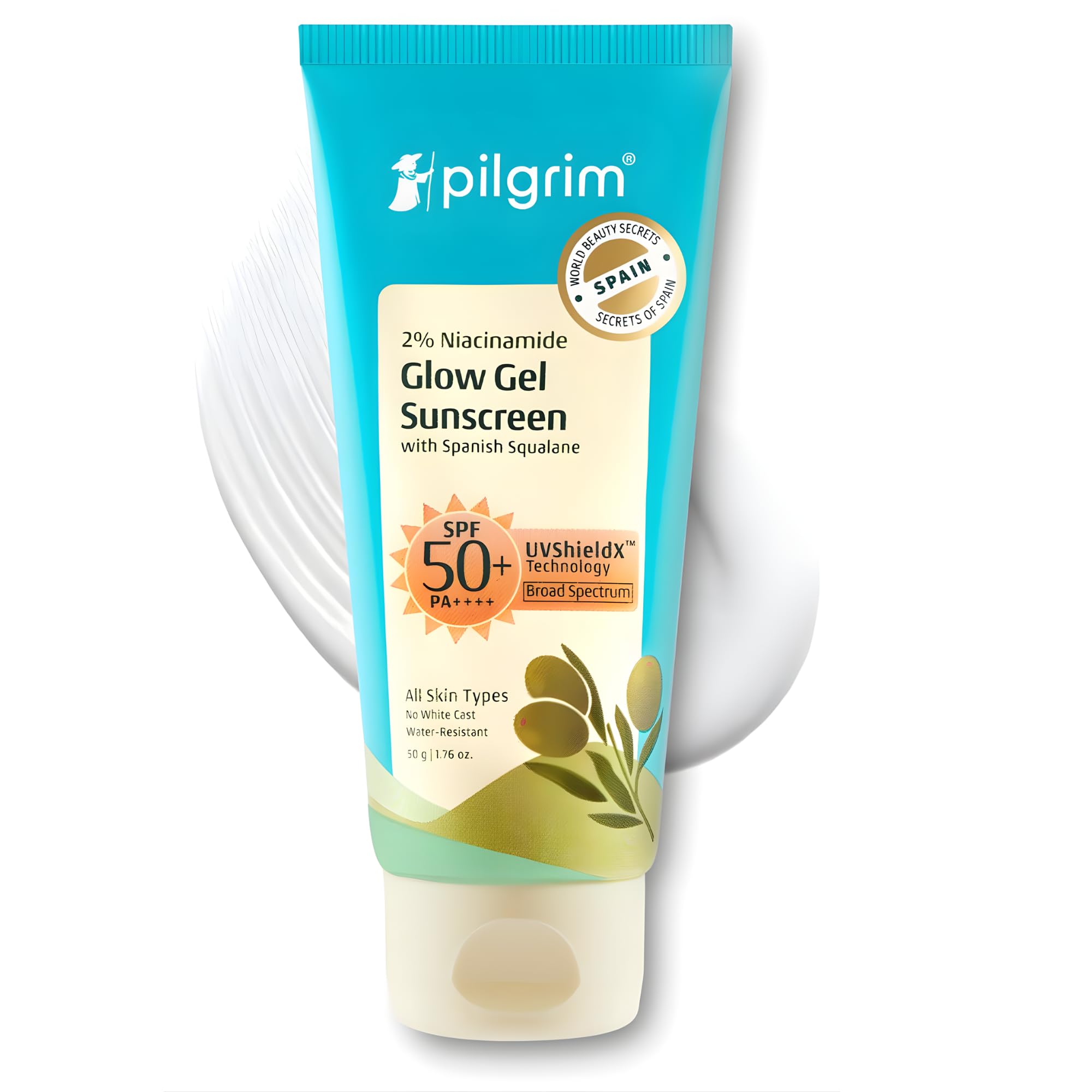 Amazon.com: Pilgrim 2% Niacinamide Gel Sunscreen SPF 50+ PA++++